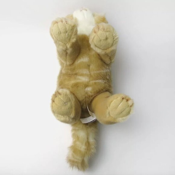 Demdaco 13" Maine Coon Cat Ginger Orange Striped Kitty Plush - Picture 8 of 11